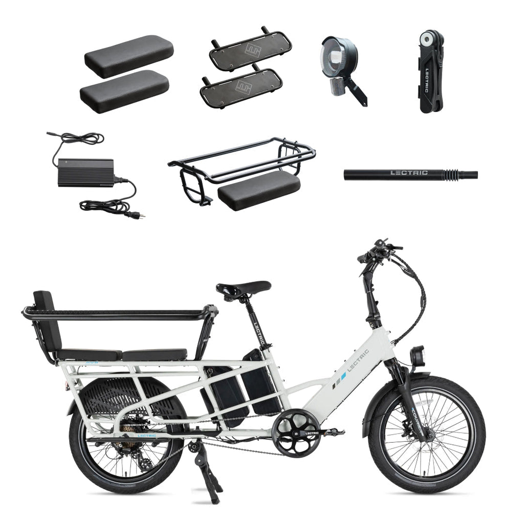 XPedition2 Stratus White Long-Range Dual-Battery - World Car-Free Bundle