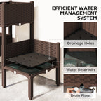 Self-Watering Plastic Raised Garden Bed with Legs
