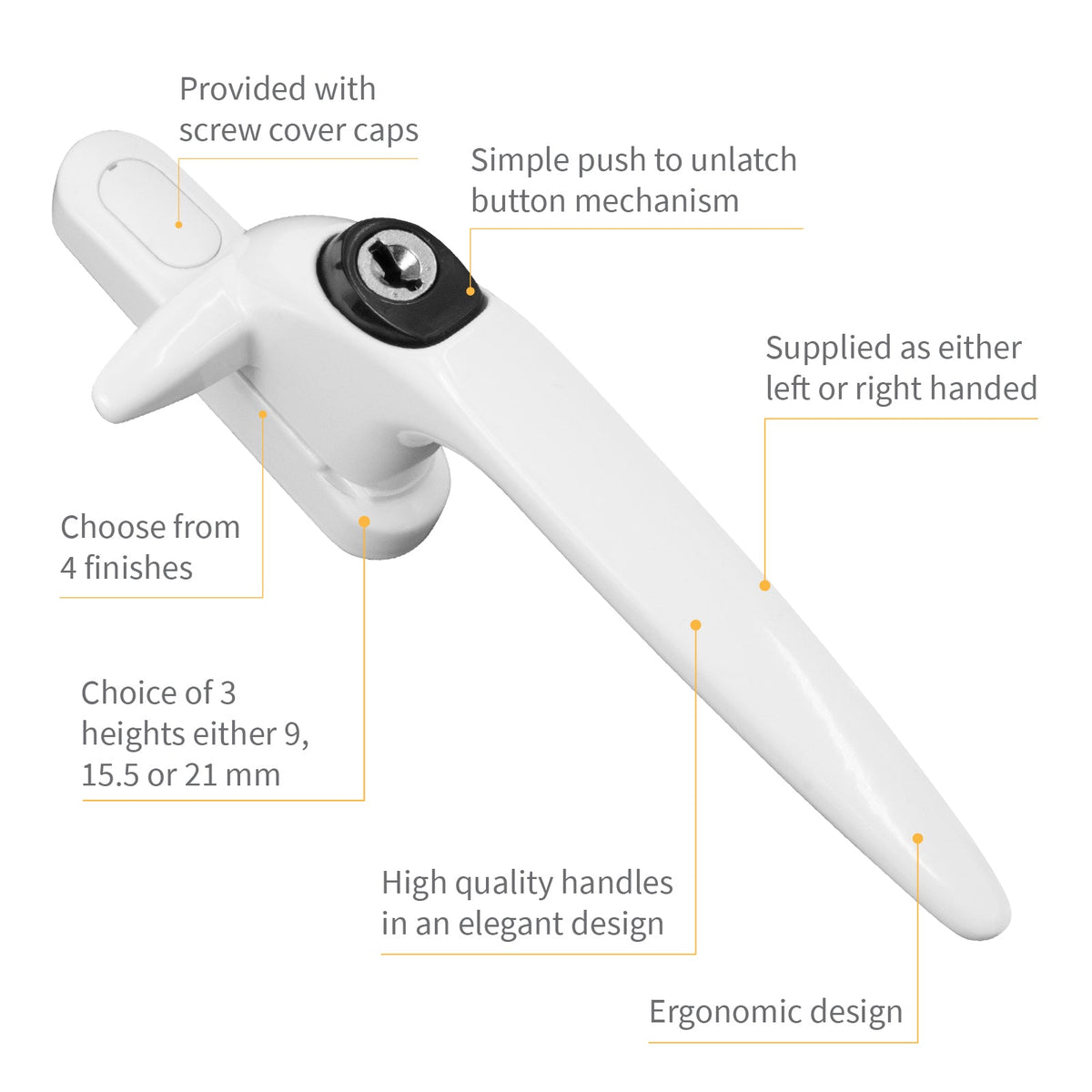 Yale Sparta Cockspur Window Handle