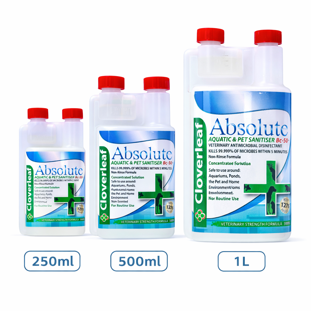 Cloverleaf Absolute Aquatic Pet Sanitiser BC-50+ Concentrated Disinfectant
