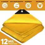Yellow Poly Tarp 16' x 20' - Case of 3