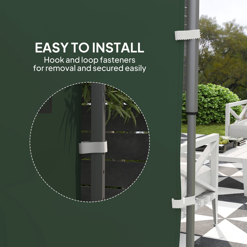 Canopy Sidewall Panel for 3 x 3m Straight Leg Pop Up Gazebos, 1 Pack Sidewall Only, Green
