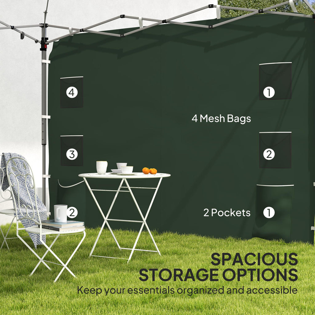 Canopy Sidewall Panel for 3 x 3m Straight Leg Pop Up Gazebos, 1 Pack Sidewall Only, Green