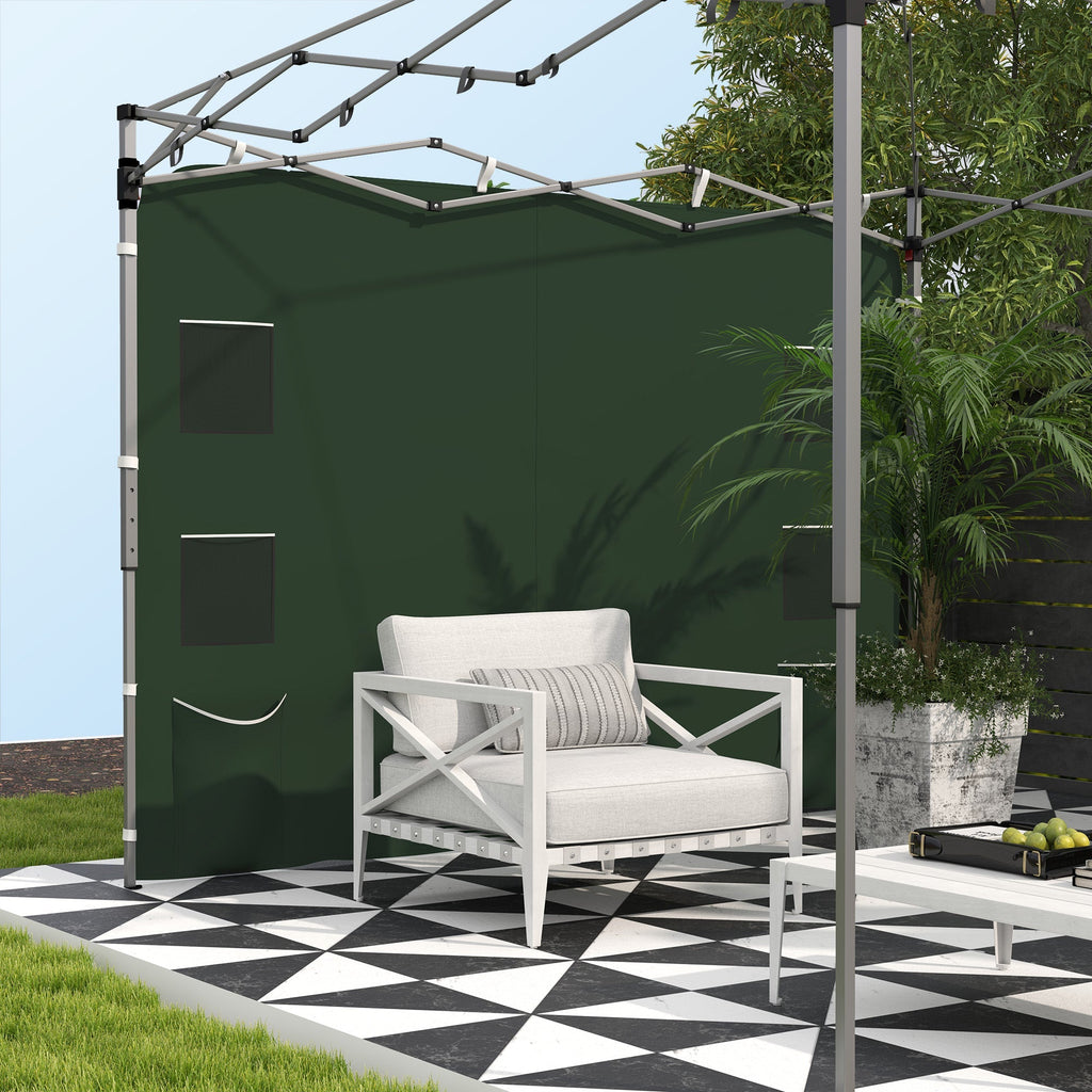 Canopy Sidewall Panel for 3 x 3m Straight Leg Pop Up Gazebos, 1 Pack Sidewall Only, Green
