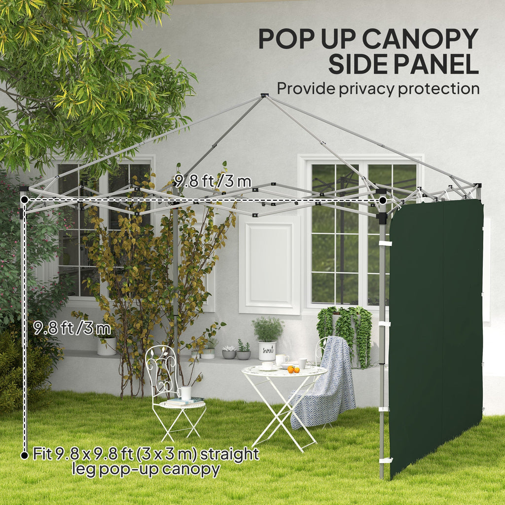 Canopy Sidewall Panel for 3 x 3m Straight Leg Pop Up Gazebos, 1 Pack Sidewall Only, Green