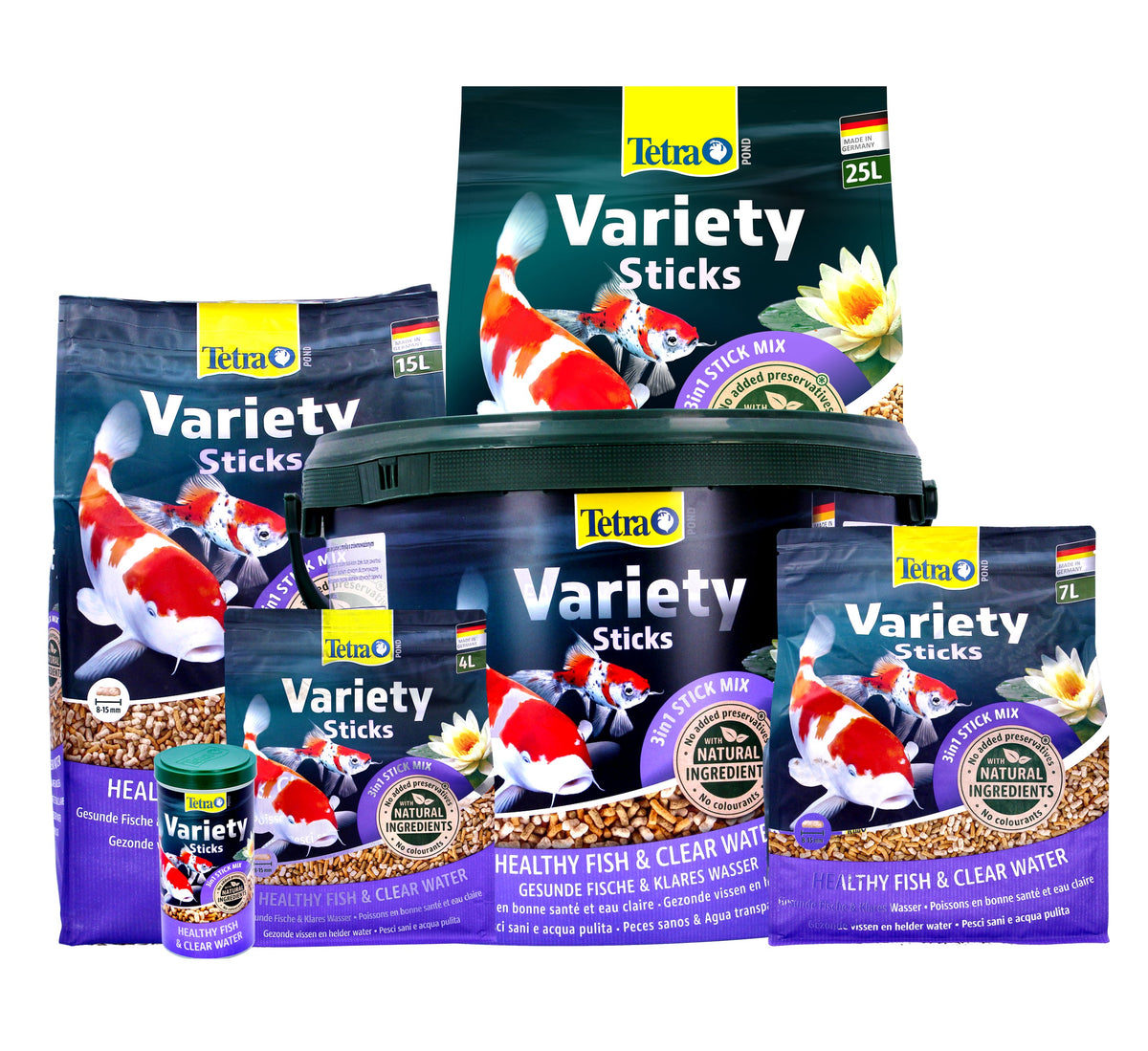 Tetra Pond Variety Sticks - Balanced Diet for All Pond Fish