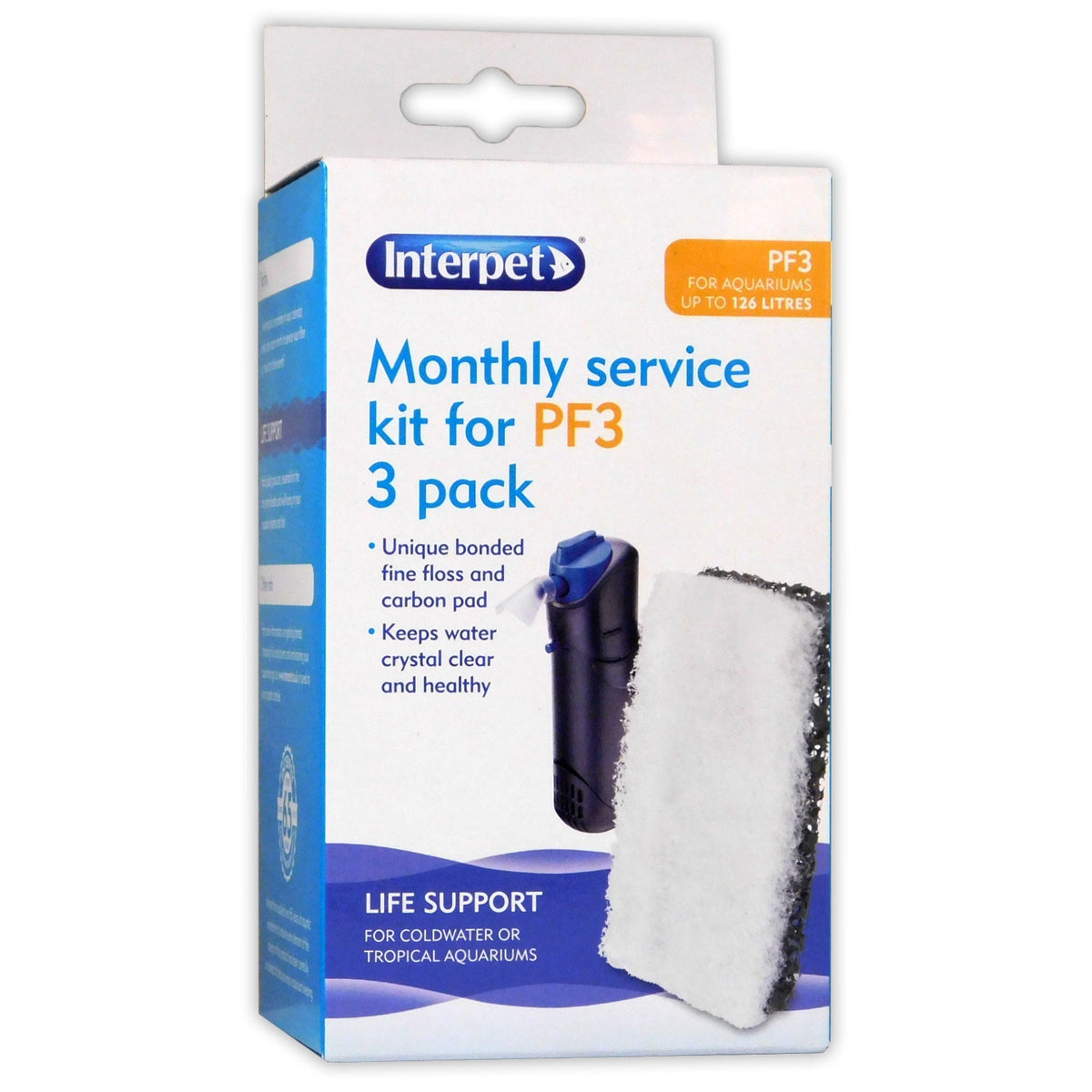 Interpet PF3 Filter Monthly Service Kit (3-Pack)
