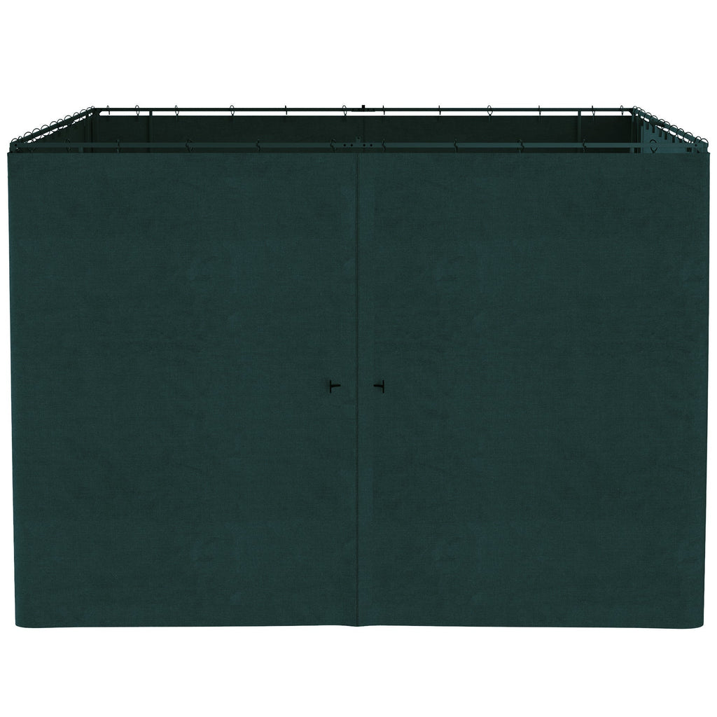 10' x 10' Universal Gazebo Sidewall Set (4 Panels) with Hooks, Slate Grey