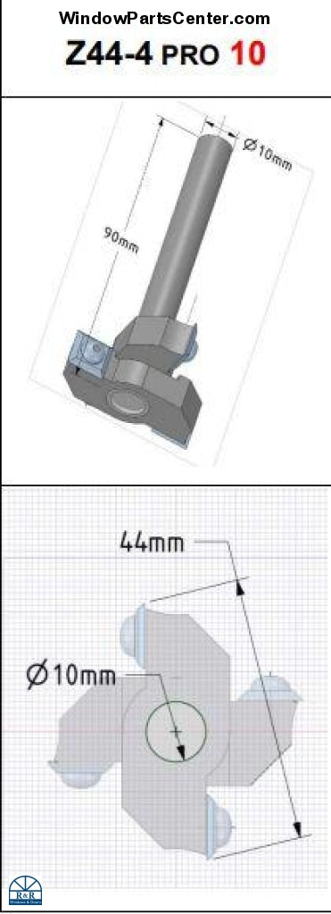 Z44-4 Pro 12 And 10 Rocyork No-Ha Milling Tool Tools