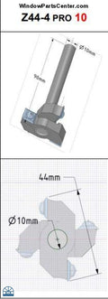 Z44-4 Pro 12 And 10 Rocyork No-Ha Milling Tool Tools