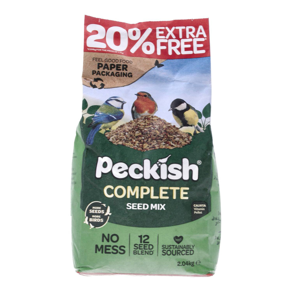 Wild Bird Feeder & Complete Seed Mix 2.04kg